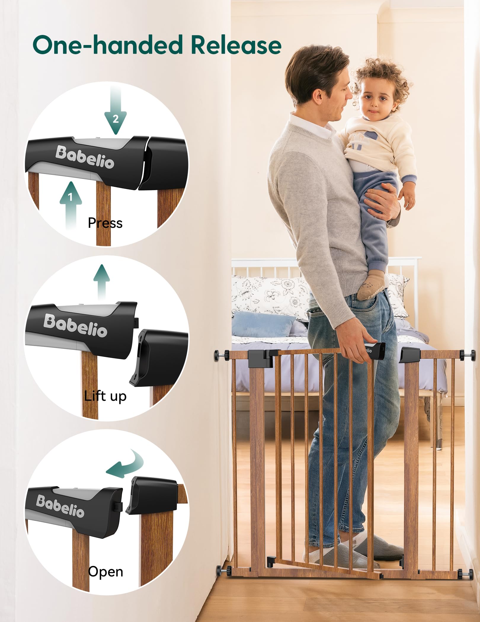 BABELIO extension kit adds 5.5 inches for wider openings