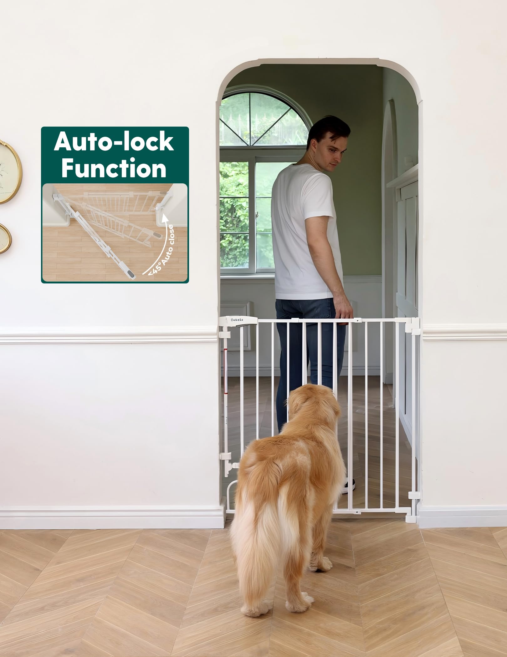 BABELIO extra wide walk-thru design ensures comfortable passage for caregivers.