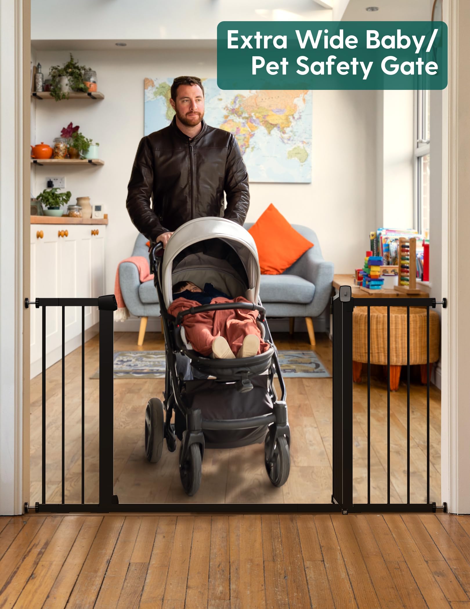 BABELIO main gate provides wide 29.5 inch passage
