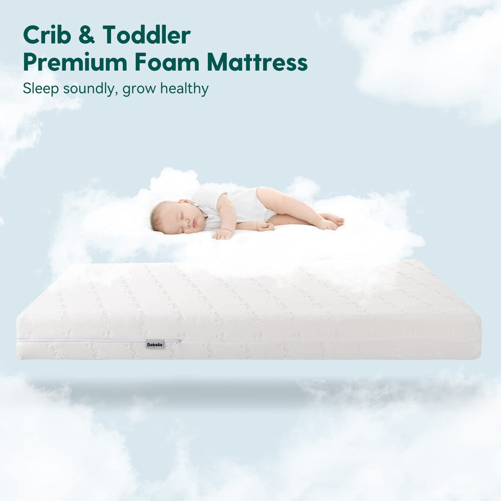 BABELIO memory foam toddler side conforms to the spine for comfort