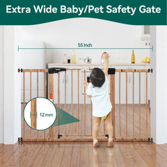 Babelio Metal Auto Close Gate in use with easy walk-through access for adults