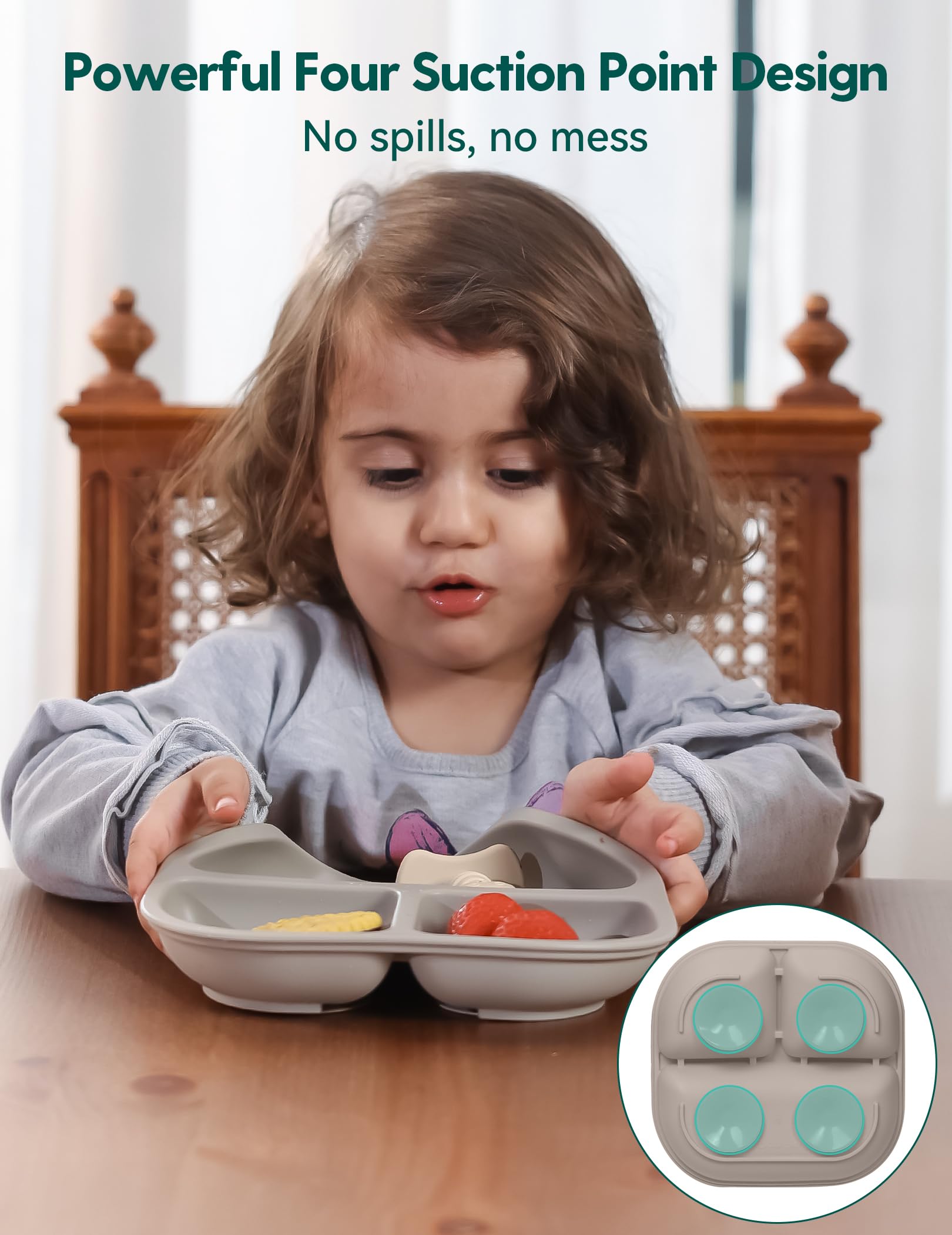 BABELIO plate is microwave, oven, and dishwasher safe for easy reheating