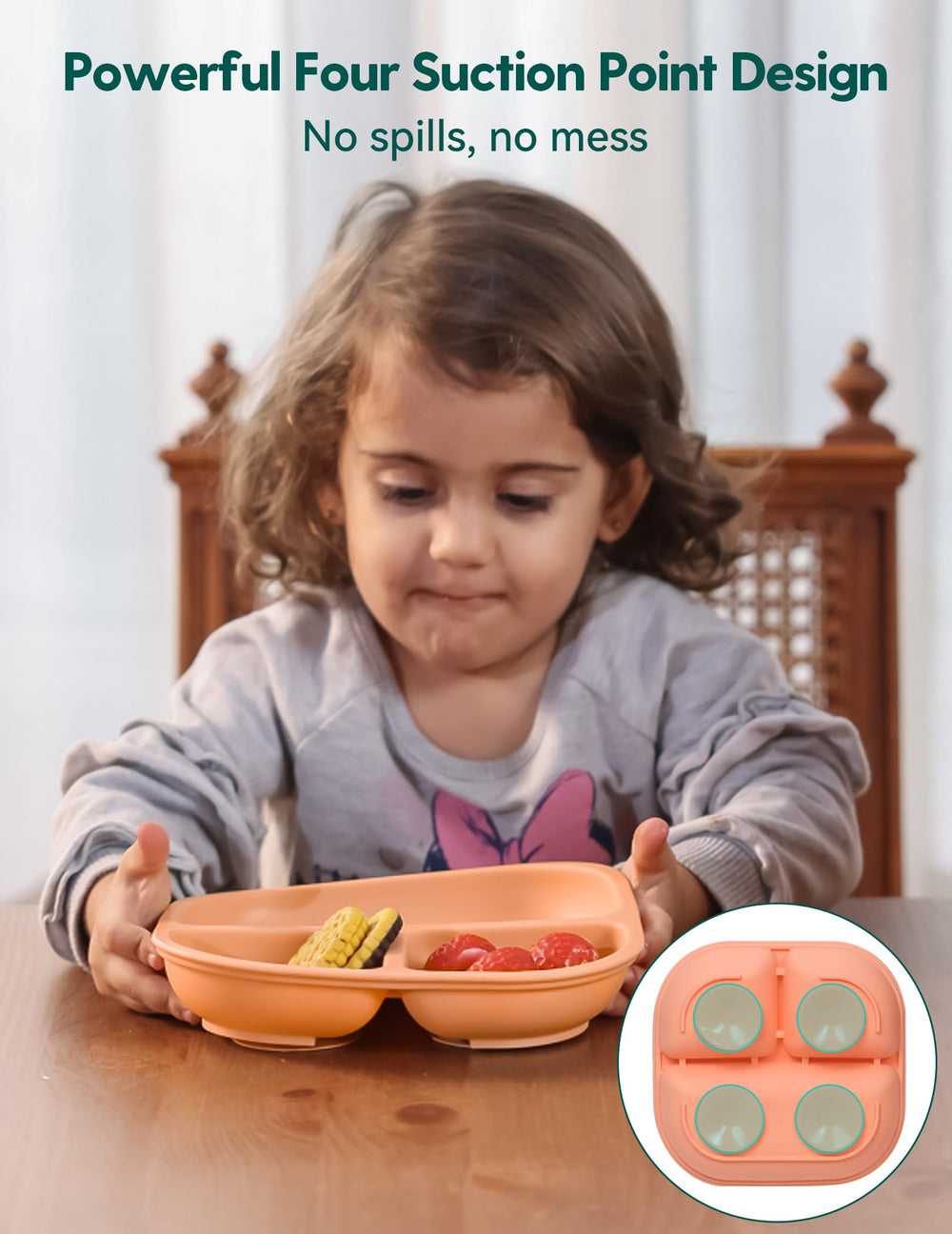 BABELIO microwave-safe plate warms meals quickly for busy evenings