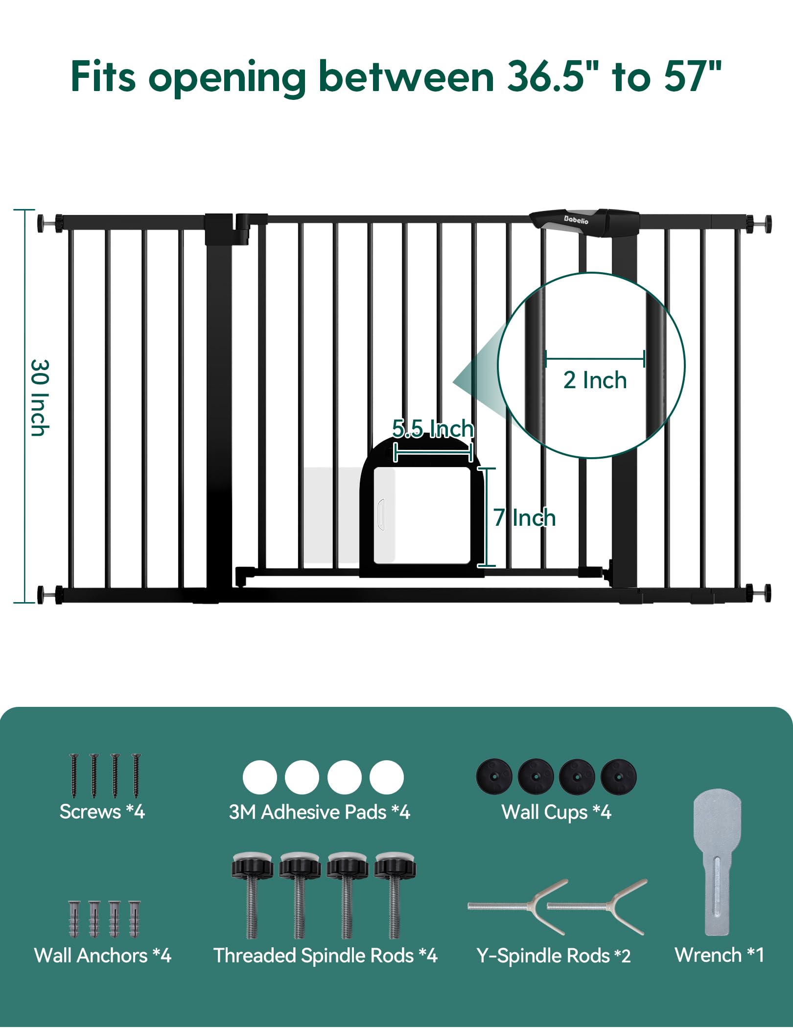 BABELIO no-wall-hole design keeps walls pristine during setup.
