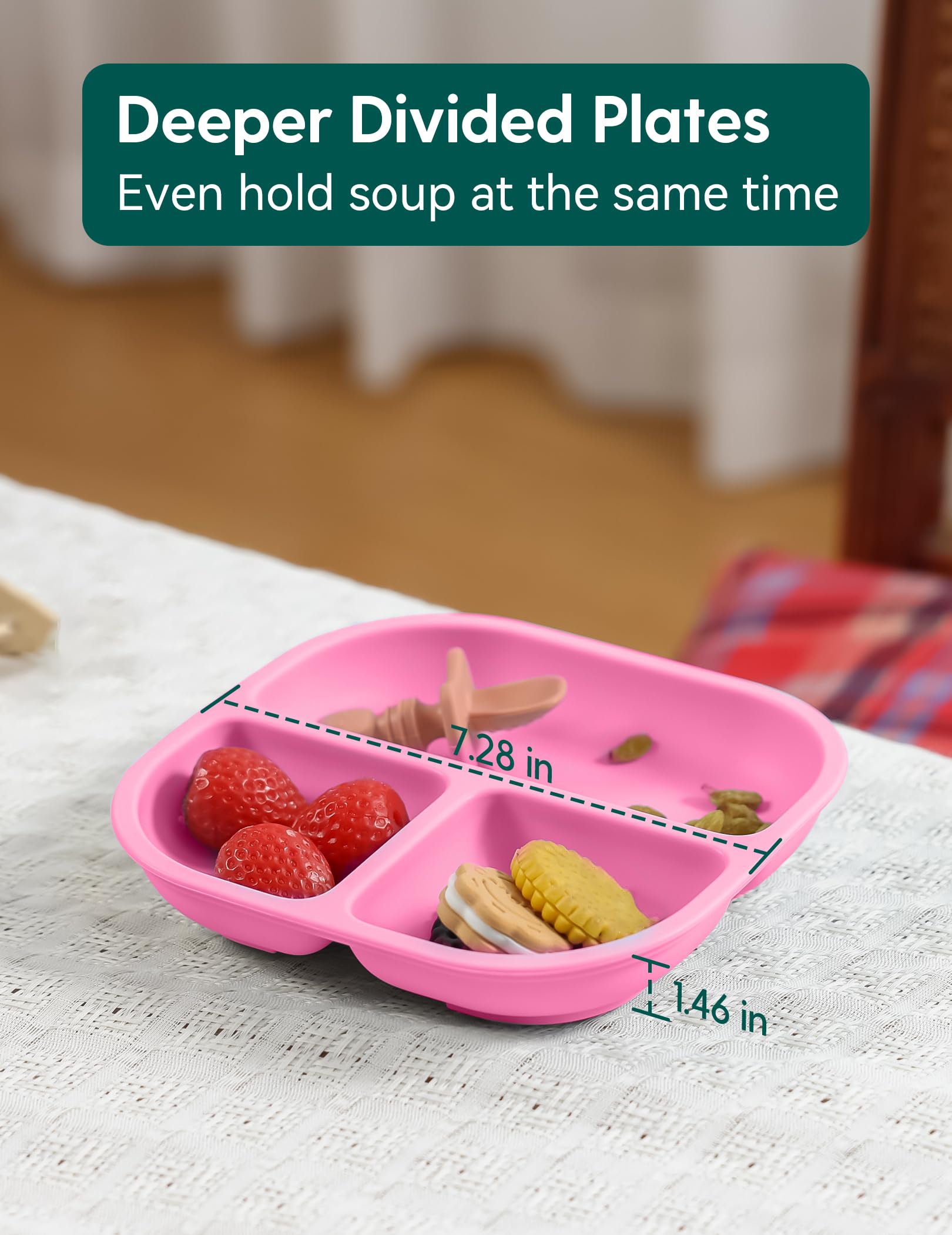 BABELIO oven and microwave-safe plate ready for reheating and serving