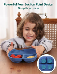 BABELIO oven-safe silicone plate is versatile for reheating meals.
