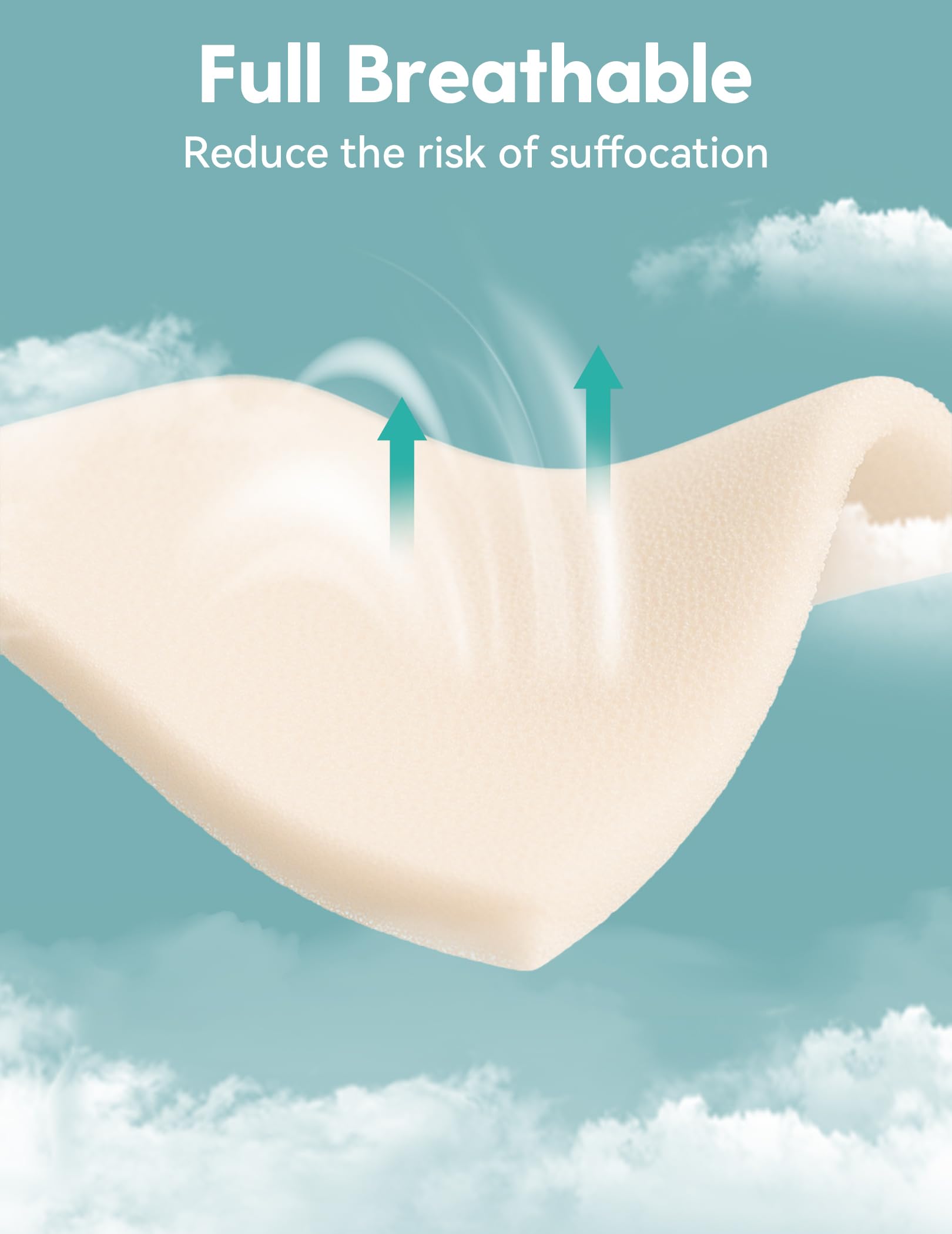 BABELIO perforated cover demonstrating moisture-wicking and cooling benefits
