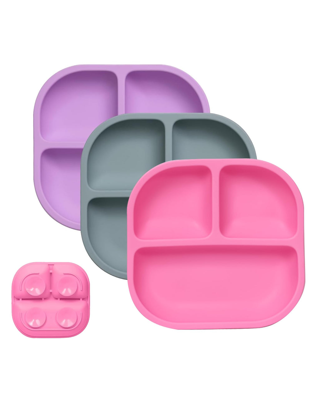 BABELIO powerful suction plate on table keeps meals steady for toddlers.