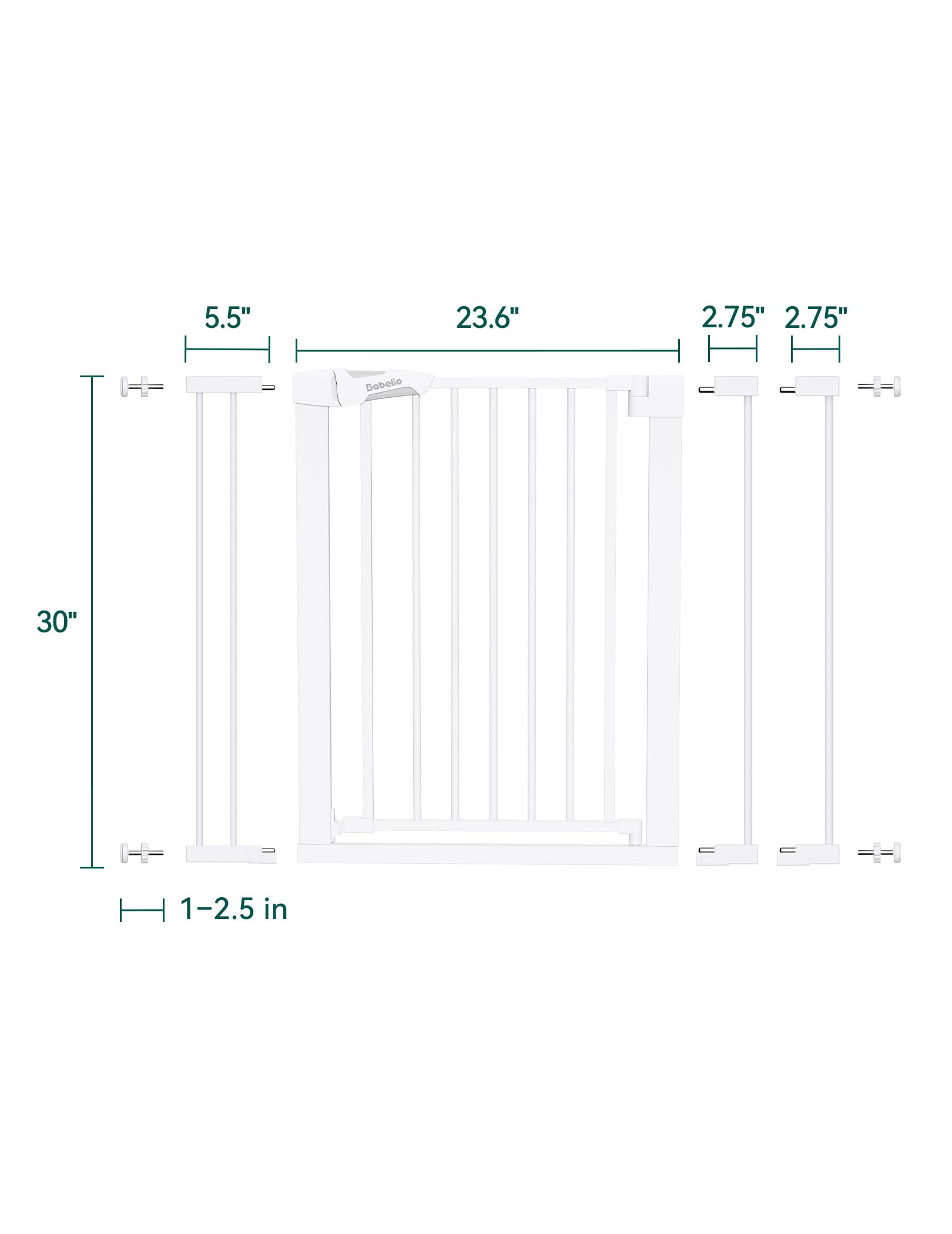 BABELIO Safety Gate 30-inch tall design prevents climbs and falls