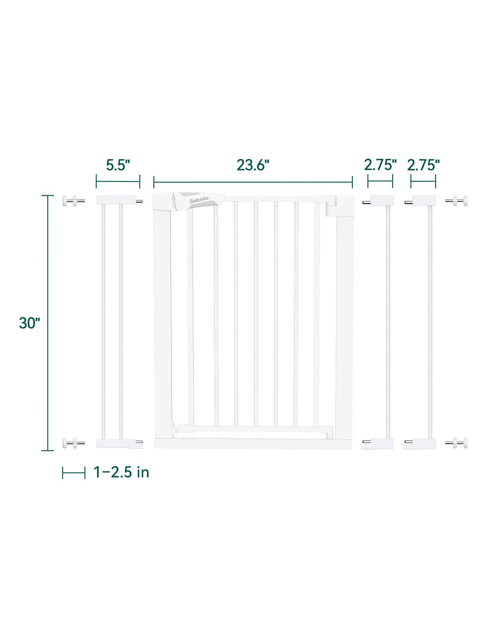 BABELIO Safety Gate 30-inch tall design prevents climbs and falls