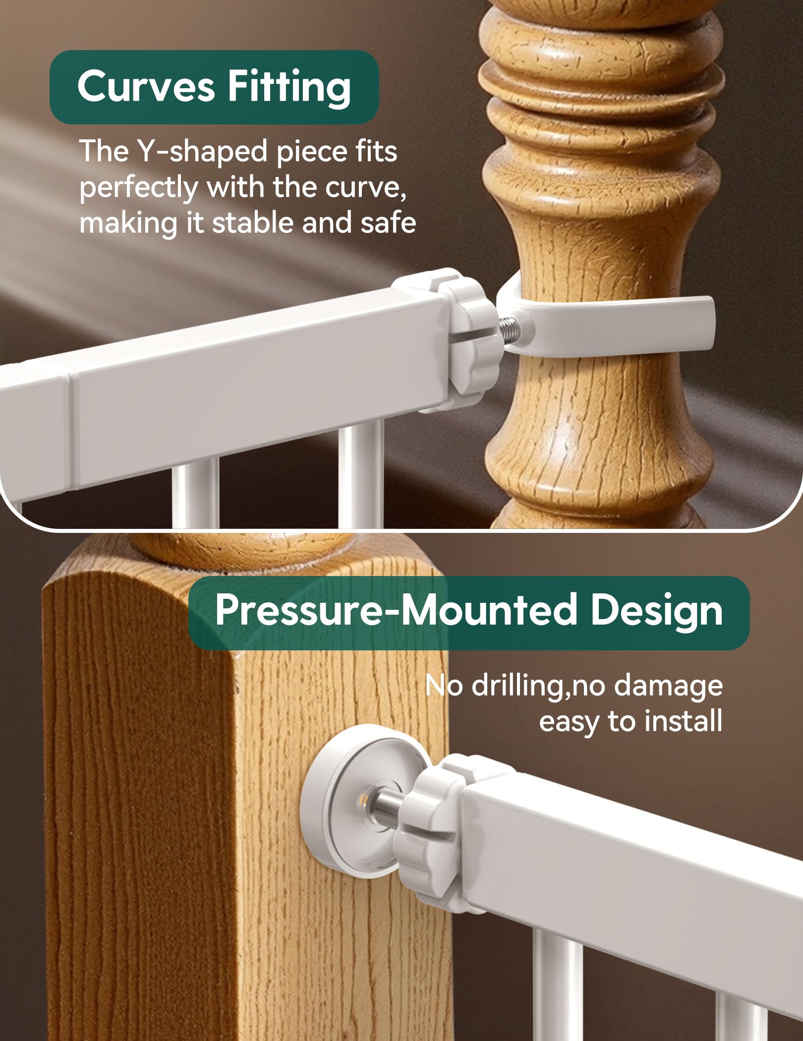 BABELIO Safety Gate wall protectors minimize damage during installation