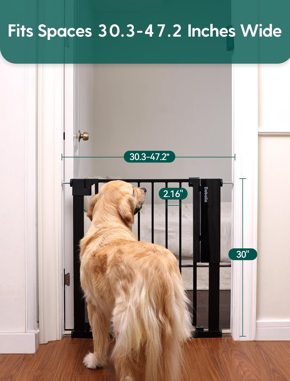 BABELIO black color gate design, sleek modern finish