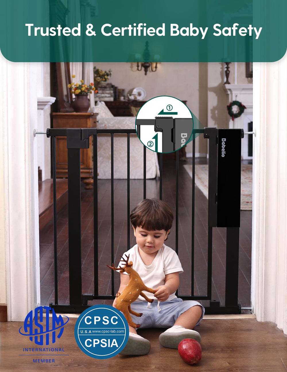 BABELIO reinforced steel build, durable safety-ready design
