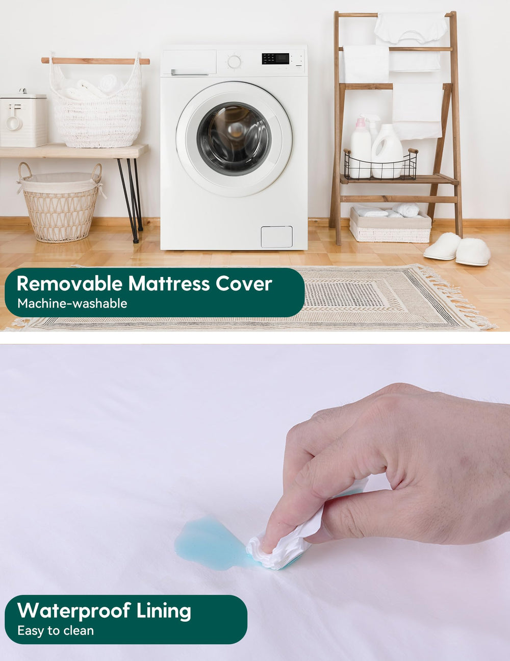 BABELIO standard crib fit mattress designed to fit most standard cribs
