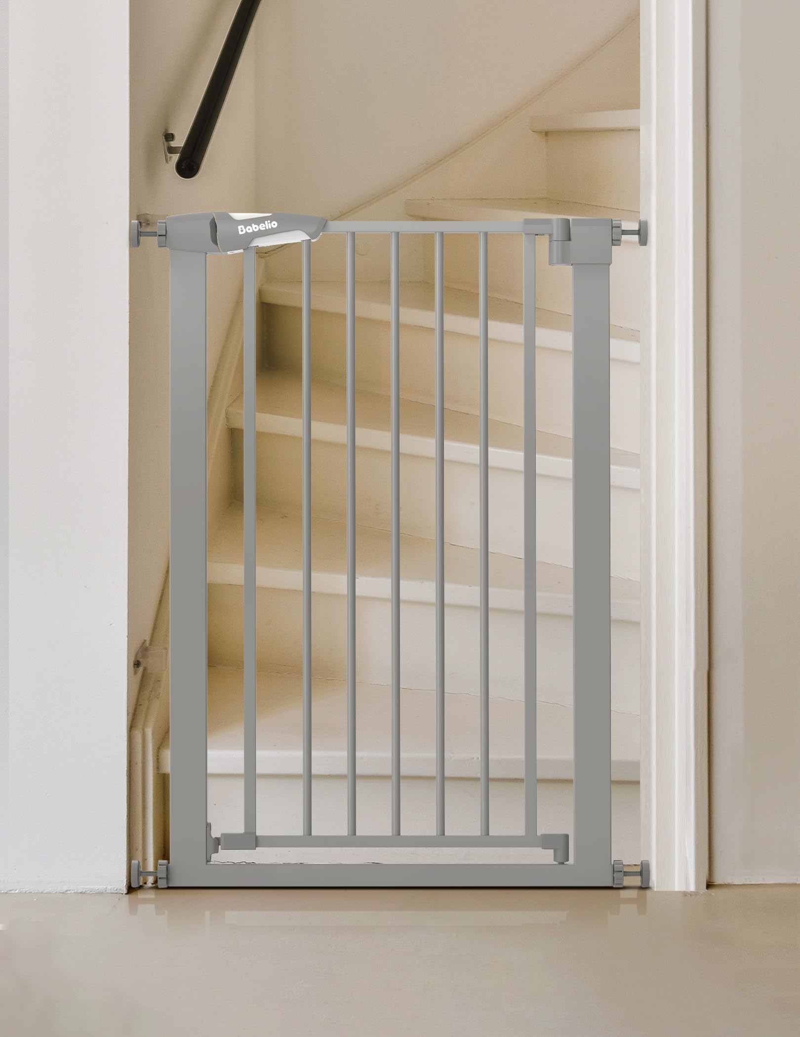 BABELIO tool-free installation with included wall cups and rods