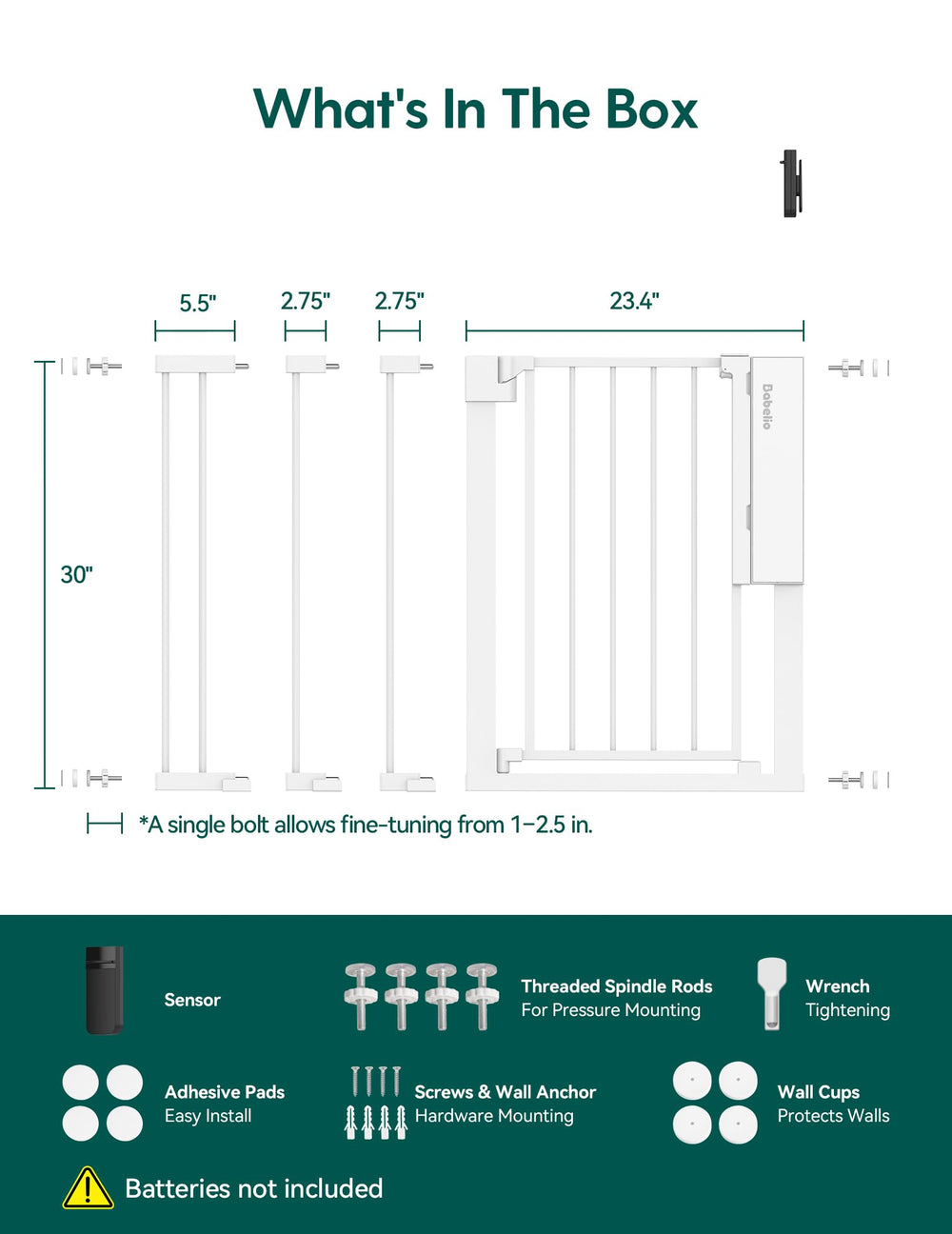 BABELIO quick tool-free setup for fast installation.