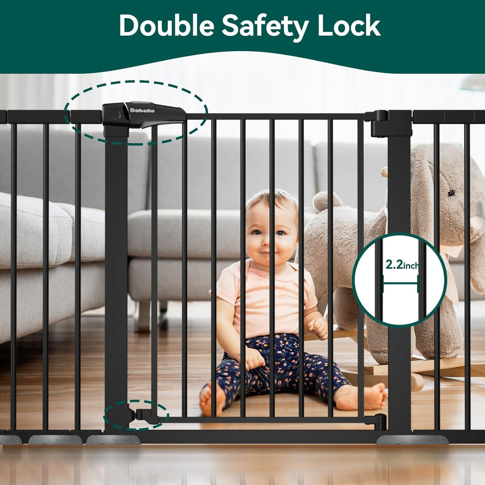 Babelio walk-through door with double-lock lever for easy passage