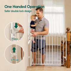BABELIO walk-through no bottom bar reduces tripping hazards.