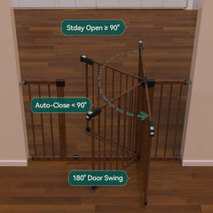 BABELIO wall cups protect walls while gate remains stable
