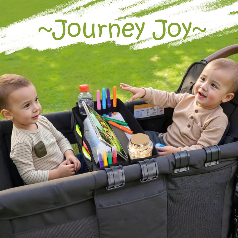 Babenest snack tray foldable design keeps it compact for storage.