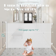 Babepai 38-inch tall gate is ideal for stairs and doorways.