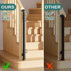 Babepai deck-patio gate enables safe outdoor play zones.