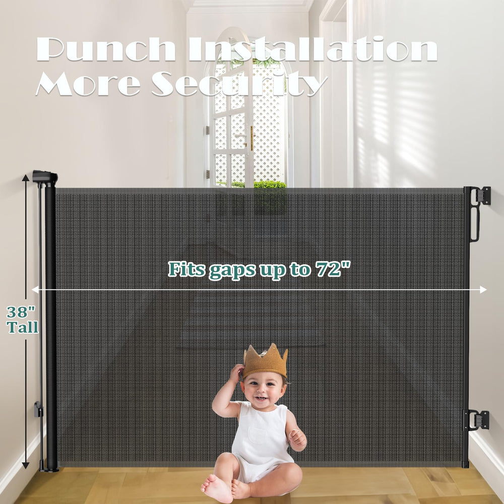 Babepai gate-stairs setup: easy to secure for safe stair access.