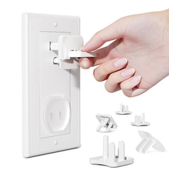 Babepai white 42-pack outlet covers ready for quick childproofing
