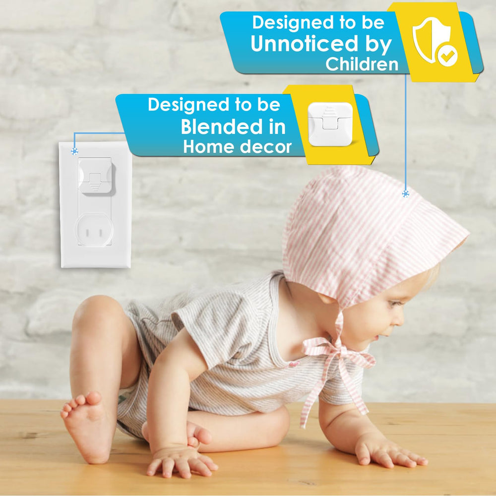 Babepai outlet covers easy installation for busy homes.