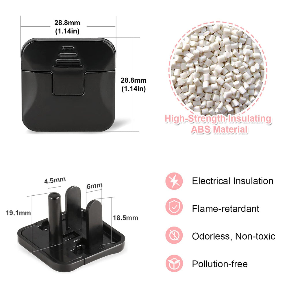Babepai outlet covers show easy pull handle for quick removal.