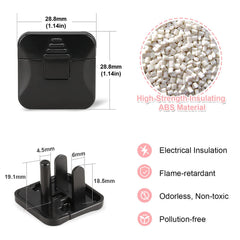 Babepai outlet covers show easy pull handle for quick removal.