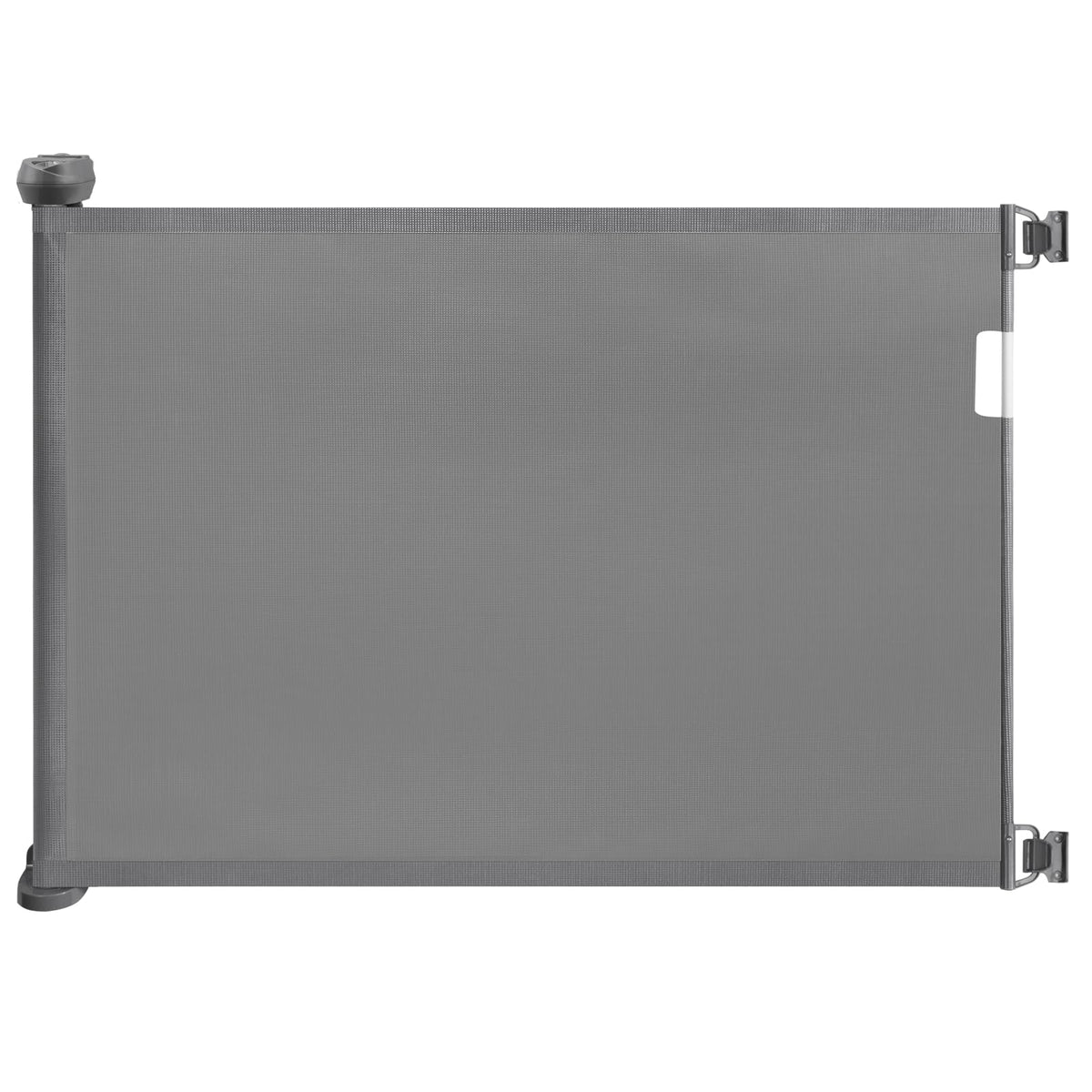 Babepai retractable gate extended on stairs for wide openings and safety.