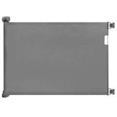 Babepai retractable gate extended on stairs for wide openings and safety.