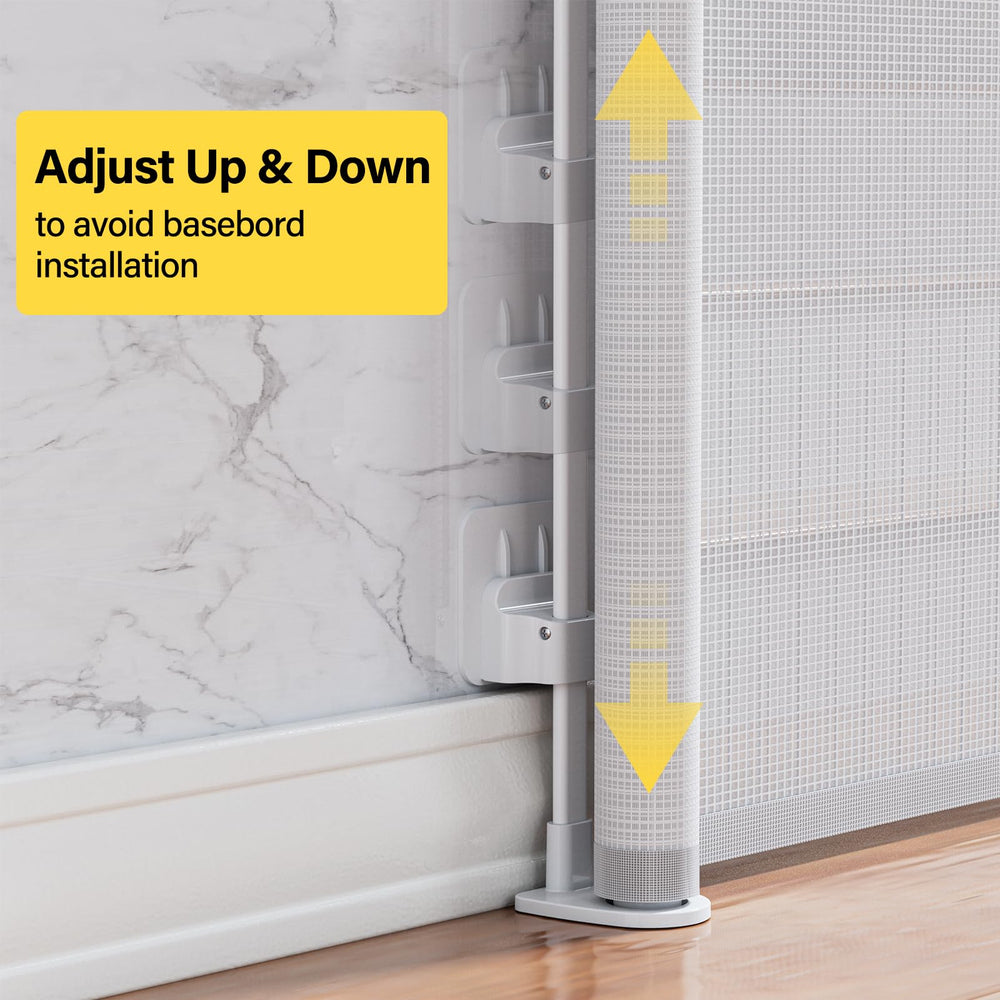 Babepai retractable mesh stores neatly to save space