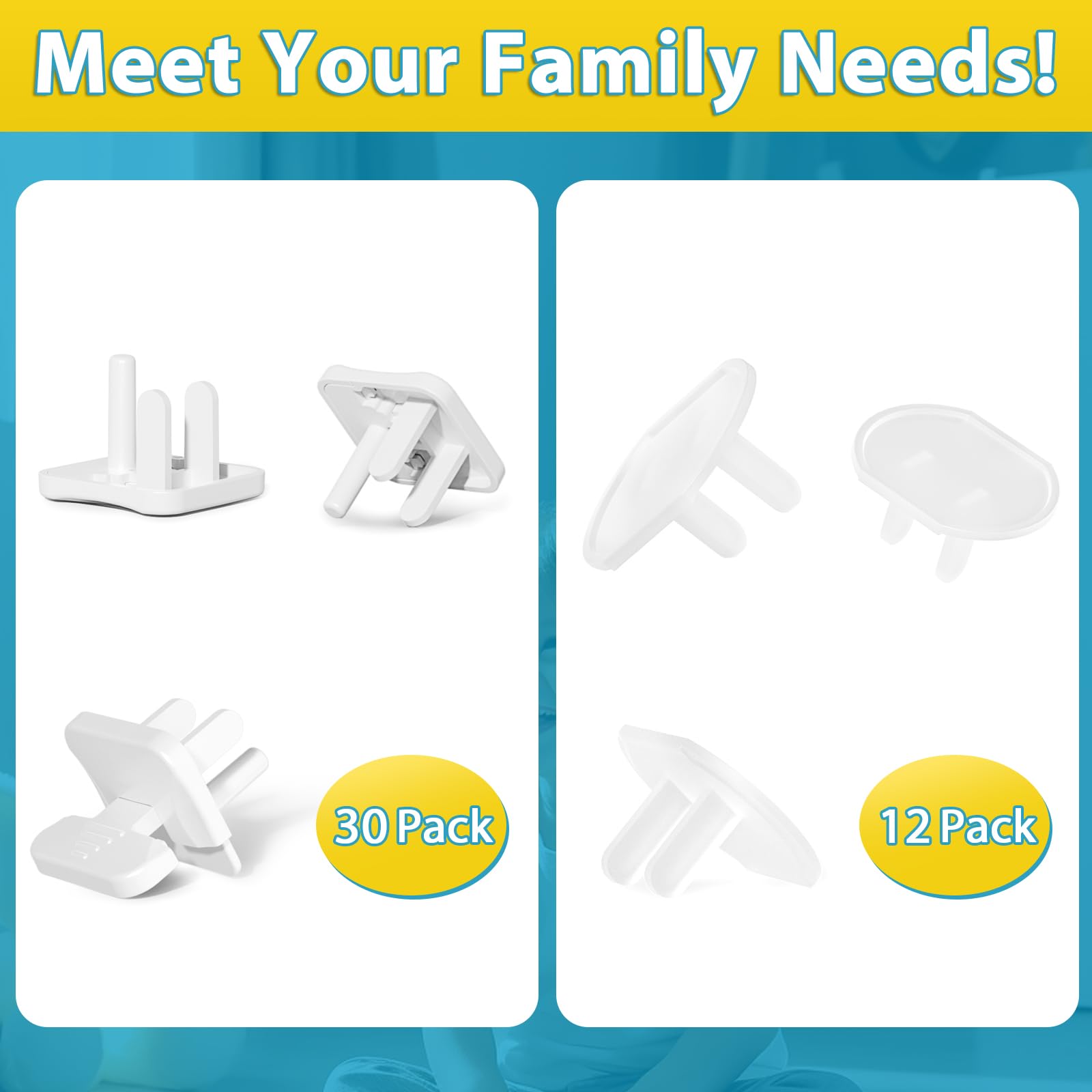 Babepai safety outlet covers make rooms safer and clutter-free