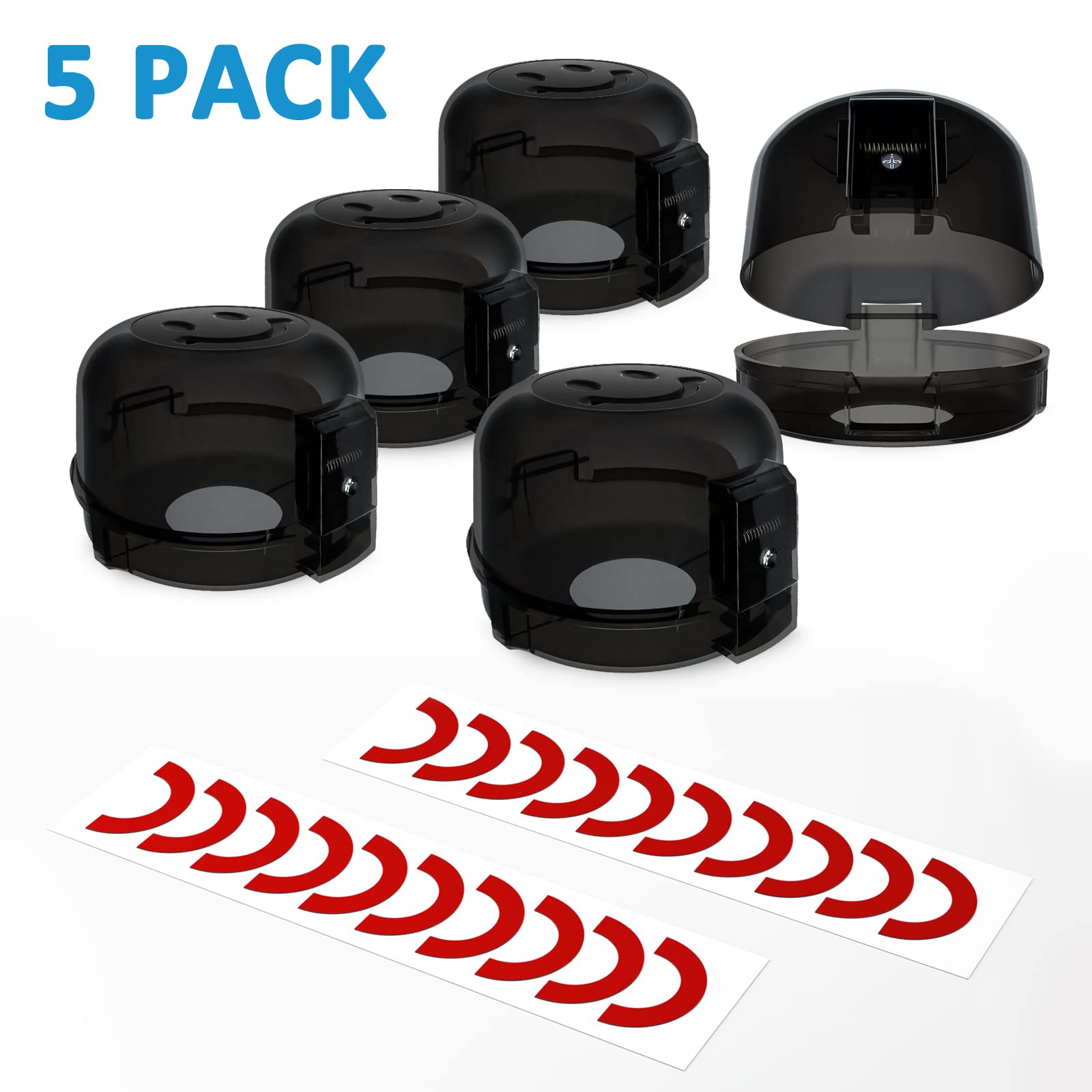 Babepai universal-fit stove knob protection on various models