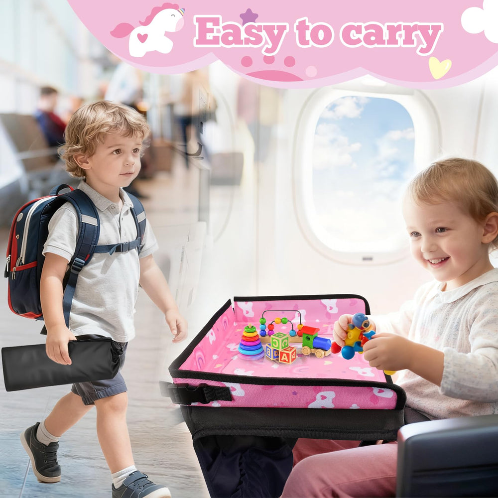 Babepets foldable tray table cover packs flat for easy travel storage