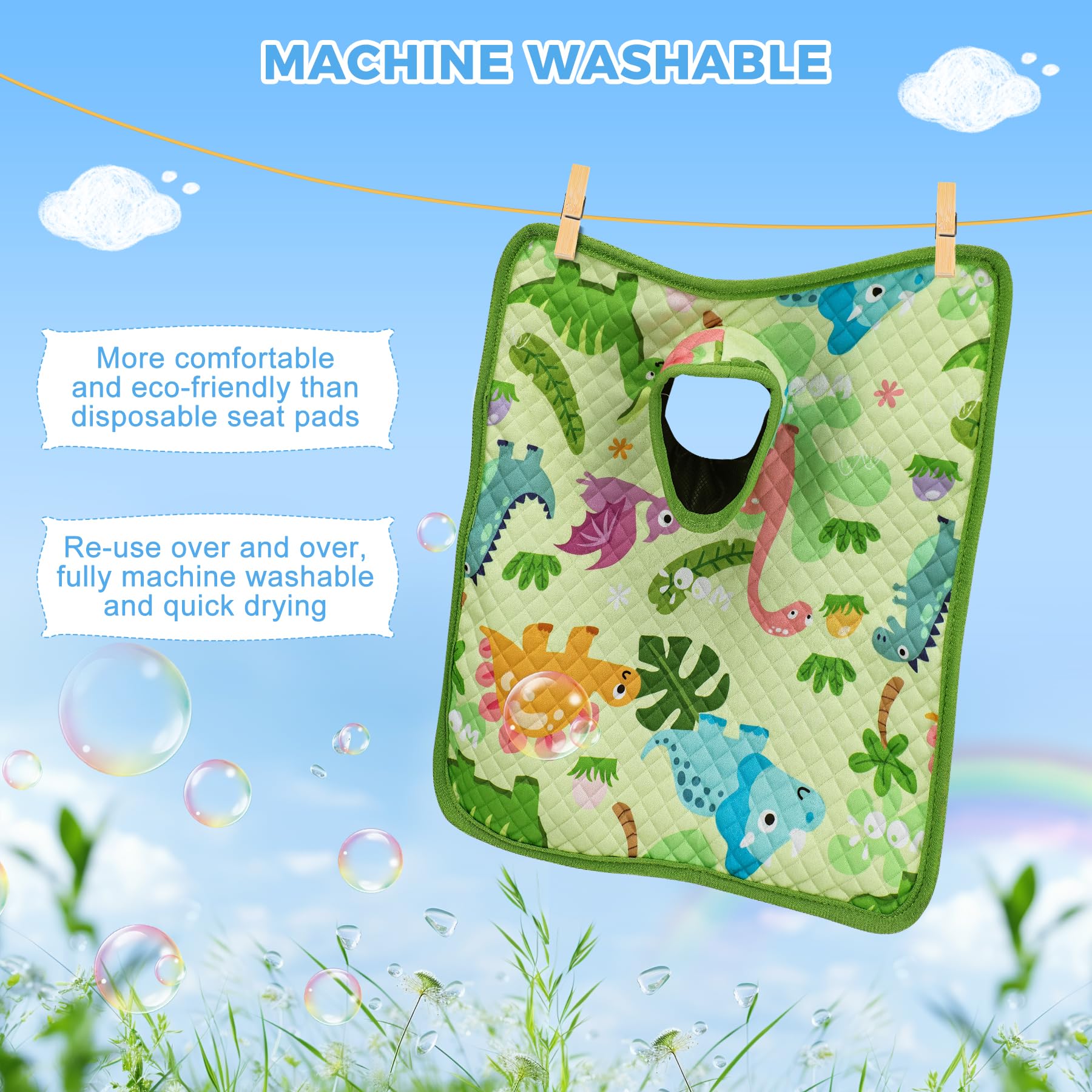Babepets soft terry top cushions skin during potty training sessions.