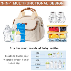 BABEYER cooler bag showing six-bottle capacity and organized interior