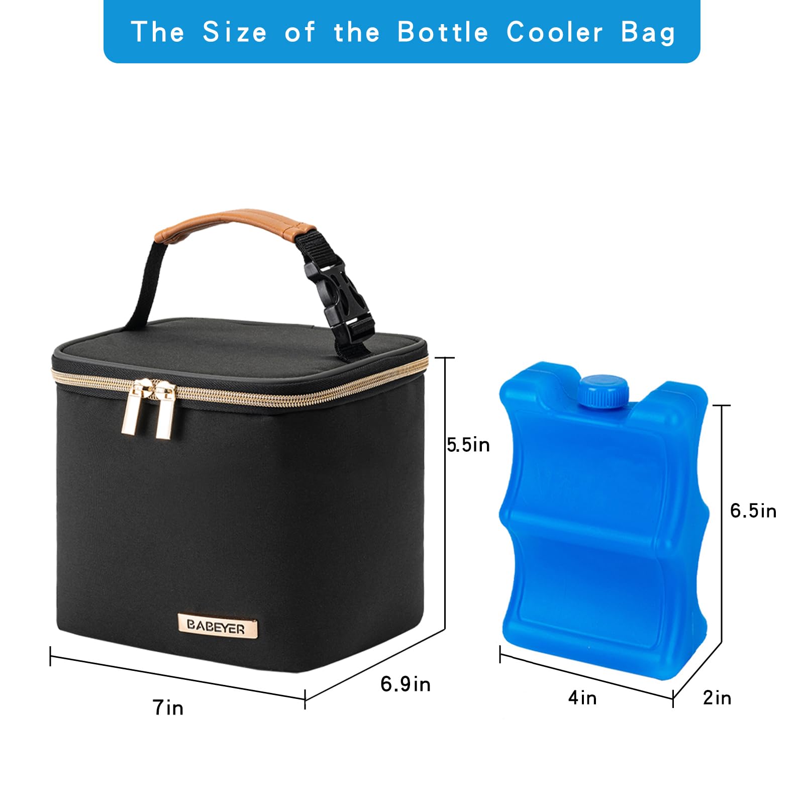 BABEYER Cooler Bag doubles as a lunch bag for refrigerated foods.