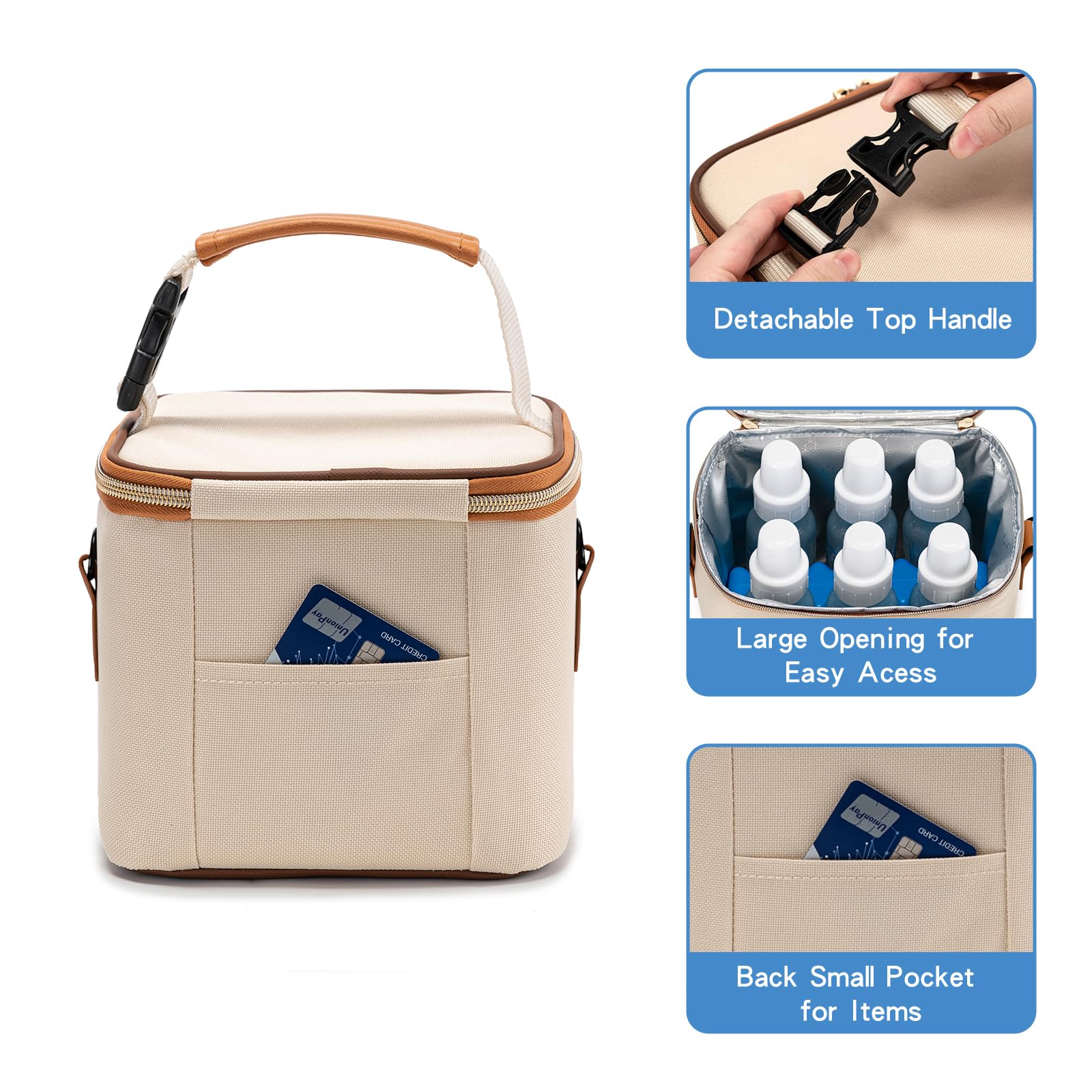 BABEYER cooler bag with adjustable shoulder strap for comfortable carrying