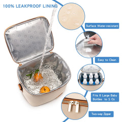 BABEYER cooler bag side pocket keeps keys and phone handy