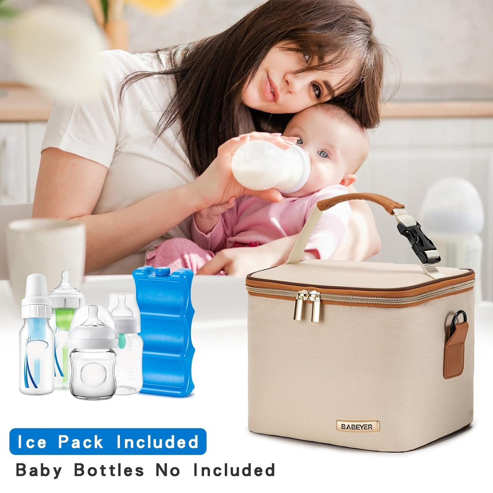 BABEYER insulated lining preserves milk temperature for hours