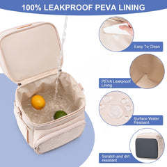 BABEYER premium 4-layer insulation shields contents from heat keeping items fresh