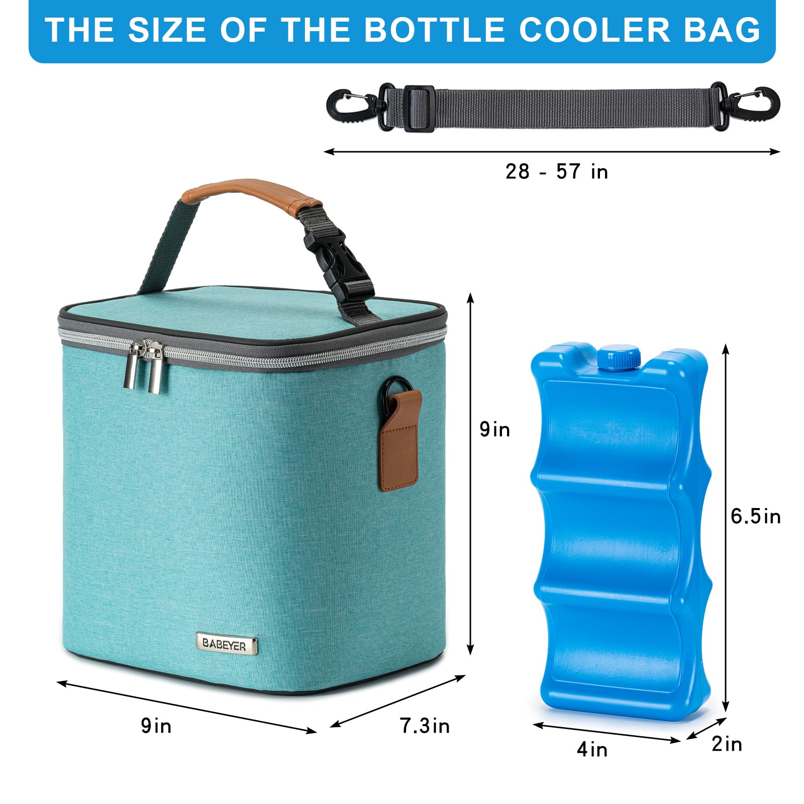 BABEYER side pocket stores phone and keys for easy access.