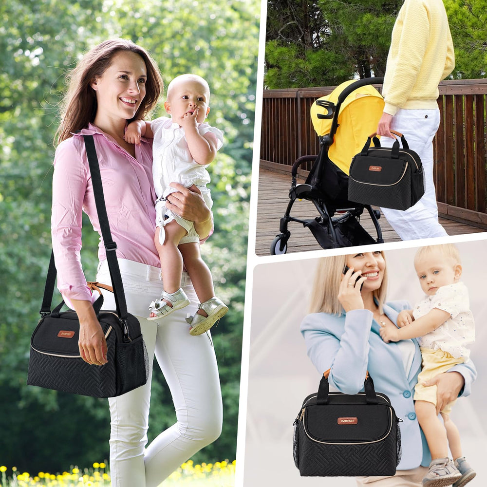 BABEYER side pocket stores keys and phone for quick access.