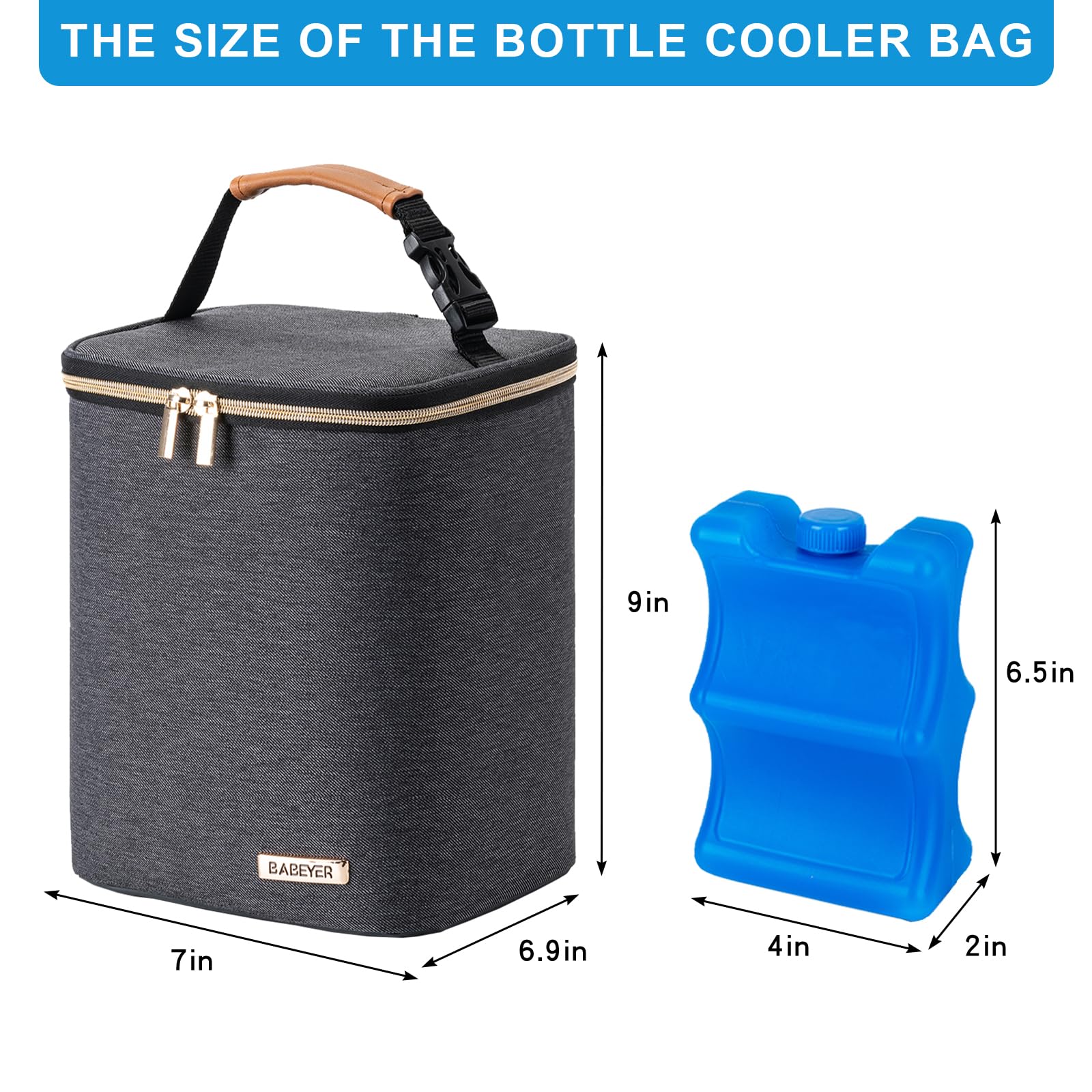 BABEYER waterproof wipeable lining for quick cleanup after use