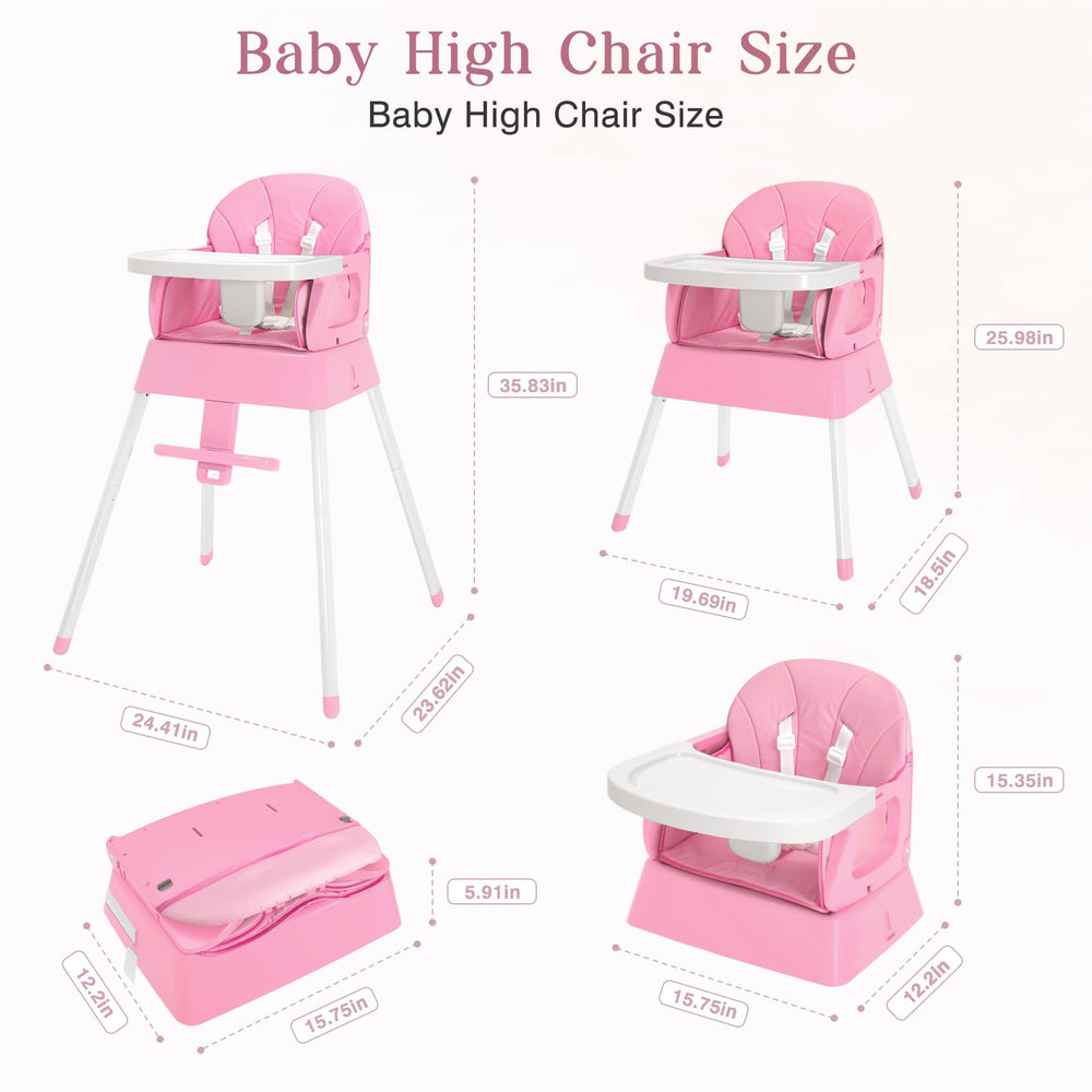 BABHAMNESS adjustable footrest grows with your child for comfortable mealtimes