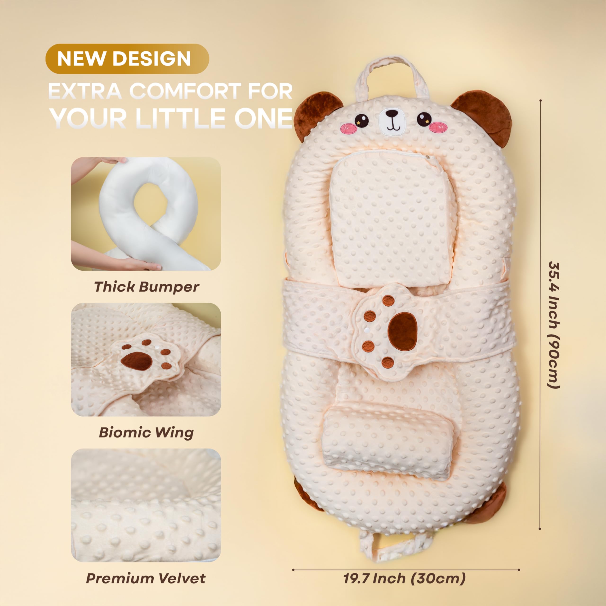 BabieBoo co-sleeper bed supports bedside bonding and supervised rest.