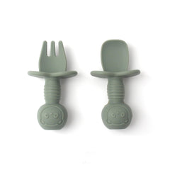 Babies and Cuties silicone spoon detail shows soft, safe materials for gums.